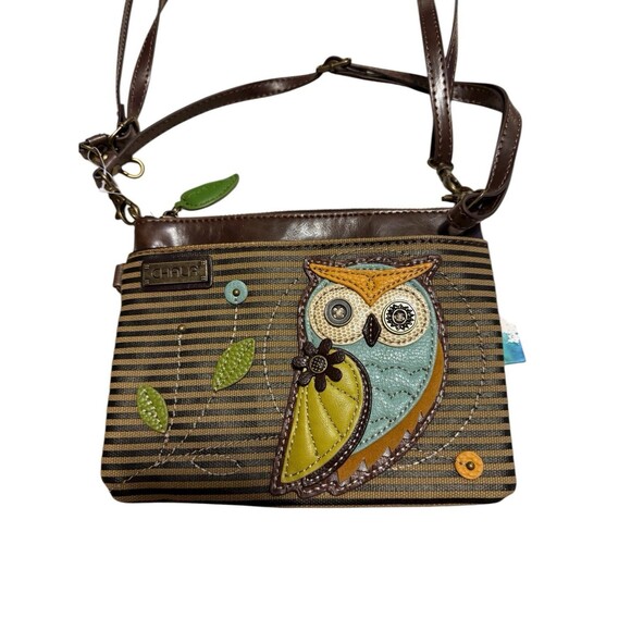 Chala Owl Purse Crossbody Clutch Mini Brown NEW - Picture 1 of 5